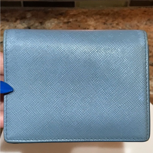 PRADA Signature Saffiano Leather Bifold Wallet 😍💙🦋 - Picture 10 of 17